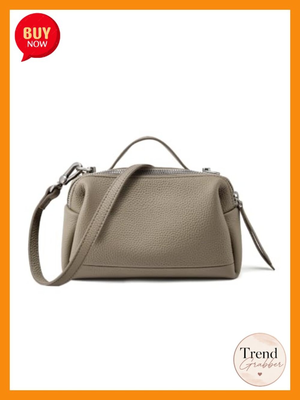 Valora Full Grain Leather Crossbody Bag Convertible Shoulder Handbag